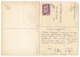 4 db RÉGI motívum képeslap XII. Piusz pápáról / 4 pre-1945 motive postcards of Pope Pius XII