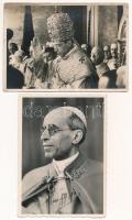 4 db RÉGI motívum képeslap XII. Piusz pápáról / 4 pre-1945 motive postcards of Pope Pius XII