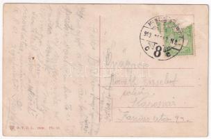 1913 Balatonszárszó, Szárszó; Fő utca, templom (EB)