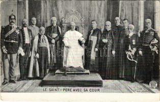 Le Saint Pere avec sa Cour / S.S. Pio X / Pope Pius X