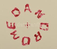 Androméda jelzéssel: Hölgy fürdőruhában. Olaj, farost. Hátoldalán jelzett. 58x43 cm