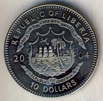 Libéria 2004. 10$ "Szabadság pillanatai-Tienanmen tér 1989" multicolor T:PP