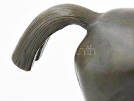 Ismeretlen szobrász: Ló talapzaton, bronz, jelzés nélkül, hibátlan, h: 38 cm, m: 27 cm KIZÁRÓLAG SZE...