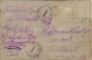 Dobogókő, hegymászók. photo + "Báró Eötvös Loránd menedékház" (r)