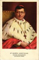 1938 Budapest XXXIV. Nemzetközi Eucharisztikus Kongresszus. Dr. Serédi Jusztinián bíboros, hercegprímás, esztergomi érsek / 34th International Eucharistic Congress s: Héya Zoltán + "XXXIV Nemzetközi Eucharisztikus Kongresszus Budapest 1938" So. Stpl.