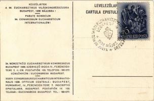 1938 Budapest XXXIV. Nemzetközi Eucharisztikus Kongresszus. Dr. Serédi Jusztinián bíboros, hercegprí...
