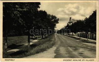 1937 Keszthely, Erzsébet királyné úti villasor (Rb)