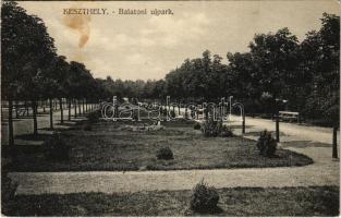 1918 Keszthely, Balatoni új park. Mérei Ignác 1135-1916. (Rb)