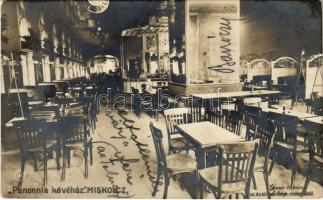 1911 Miskolc, Pannonia kávéház belső. Dunky fivérek kiadása