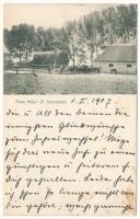 1907 Felsőszemeréd, F.-Szemeréd, Horné Semerovce; Anna major, ménes / stud farm, manor (fl)