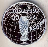 Franciaország 1998. "Labdarúgó VB - Franciaország" Ag 21,5g emlékérem tanúsítvánnyal T:PP
