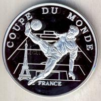 Franciaország 1998. "Labdarúgó VB - Franciaország" Ag 21,5g emlékérem tanúsítvánnyal T:PP