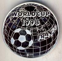 Franciaország 1998. "Labdarúgó VB - Magyarország" Ag 21,5g emlékérem tanúsítvánnyal T:PP HUNGARIKA