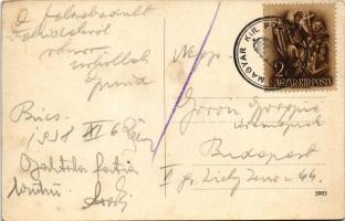 1938 Búcs, Búce, Búc; Búcsi tó / pleso / lake + "MAGYAR KIR. POSTA 123"