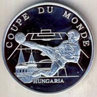 Franciaország 1998. "Labdarúgó VB - Magyarország" Ag 21,5g emlékérem tanúsítvánnyal T:PP H...