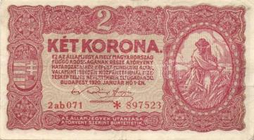 1920. 2K (11x) benne sorszám vairánsok T:II,III