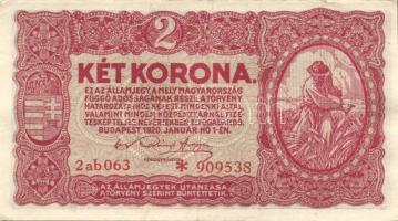 1920. 2K (11x) benne sorszám vairánsok T:II,III