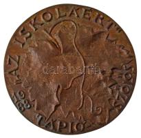 Rajki László (1939-) 1988. "Házi Árpád 1908-1970 / Az iskoláért - Tápiószőlős" kétoldalas,...