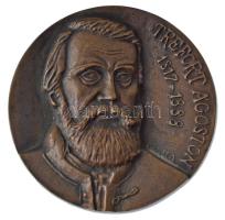 Borsi Antal (1942-2018) DN Trefort Ágoston 1817-1888 / Pro Schole bronz emlékérem (98mm) T:AU