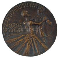DN Orosháza - Társastáncverseny egyoldalas, öntött bronz emlékérem (~90-91mm) T:AU patina