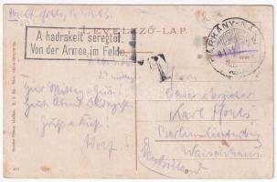 1915 Párkány, Parkan, Stúrovo; Dunaparti részlet, esztergomi Bazilika, MIKSA uszály. Gonda Vilmos ki...