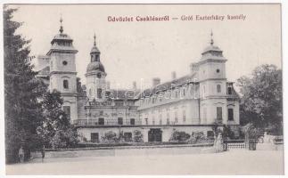 Cseklész, Ceklís, Bernolákovo; Gróf Eszterházy kastély. Gelber Miksa kiadása / castle