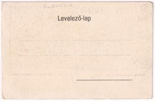 Tátra, Csorba, Strba; Fogaskerekű vasútállomás gőzmozdonnyal, vonat. Sochán P. 172. kiadása / Stanic...