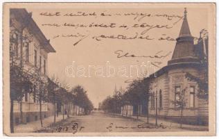 1913 Ipolyság, Sahy; Újtelek (mai Rákóczi Ferenc utca) / street (EK)