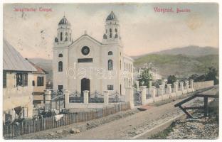 1908 Visegrad, Israelitischer Tempel. Verl. Josef Schreiber / synagogue (Rb)