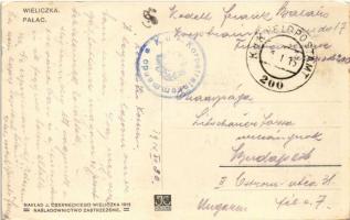 1914 Wieliczka, Palac / Konopków Palast / palace + "K.u.k. Feldpostamt 200" (EB)