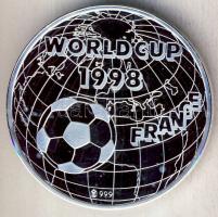 Franciaország 1998. "Labdarúgó VB - Svédország" Ag 21,5g emlékérem tanúsítvánnyal T:PP