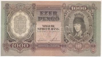 1943. 1000P T:F szép papír Adamo P21