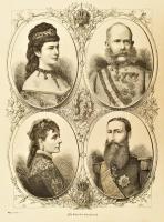 cca 1880 Emléklapok / Gedenkblätter. XIX. sz. végi, magyar és német nyelvű újság-kolligátum (közte r...