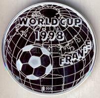 Franciaország 1998. "Labdarúgó VB - Brazília" Ag 21,5g emlékérem tanúsítvánnyal T:PP
