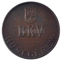 ~1970. "BKV Hűségérem" bronz emlékérem dísztokban (36mm) T:AU