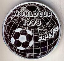 Franciaország 1998. "Labdarúgó VB - Franciaország" Ag 21,5g emlékérem tanúsítvánnyal T:PP