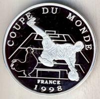 Franciaország 1998. "Labdarúgó VB - Franciaország" Ag 21,5g emlékérem tanúsítvánnyal T:PP
