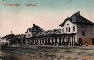 1918 Székelykocsárd, Székely-Kocsárd, Kocsárd, Lunca Muresului; vasútállomás / railway station (Rb)