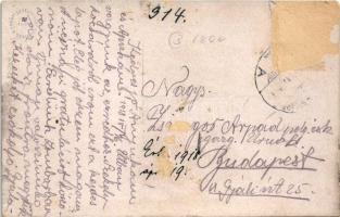 1918 Székelykocsárd, Székely-Kocsárd, Kocsárd, Lunca Muresului; vasútállomás / railway station (Rb)