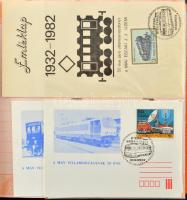 195 db MODERN vasúti képeslap albumban: villanymozdony sorozat a kezdetektől a napjainkig + 10 emléklap 50 éve javít villamos mozdonyt az Északi Járműjavító emlékbélyegzéssel