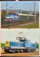 195 db MODERN vasúti képeslap albumban: villanymozdony sorozat a kezdetektől a napjainkig + 10 emlék...