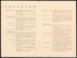 1929 A Kolorista-Kémikusok Nemzetközi Egyesületének XIV. Kongresszusa Budapesten, programfüzet, hajt...
