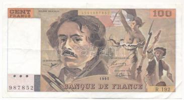 Franciaország 1991. 100Fr T:F szép papír  France 1991. 100 Francs C:F fine paper Krause P#152