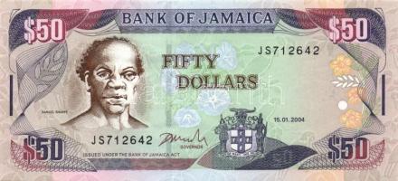 Jamaica 1985-2004. 1$, 2$, 5$, 10$, 20$, 50$, 100$ T:I Összesen 7klf db!