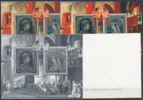 1996/25 Koronázás emlékív 4 db-os garnitúra azonos sorszámmal (30.000) / souvenir sheet collection with 4 varieties