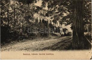 1919 Szenice, Szenicz, Senitz, Senica nad Myjavou; Kálmán Imréné kastélya. Löffler J. kiadása / castle (r)