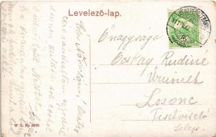 1911 Besztercebánya, Banská Bystrica; IV. Béla király tér, üzletek, városháza. W.L. Bp. 5939. / squa...