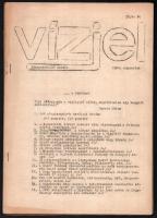 1986 A Vízjel környezetvédő szemle augusztusi száma