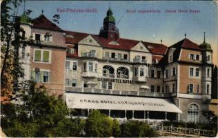 1914 Pöstyén, Piestany; Royal nagyszálloda. Weinreb Adolf kiadása / Grand Hotel Royal, spa (EK)