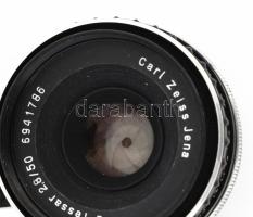 Zeiss Tessar 2,8 /50 objetkív exakta bajonettes, objektív sapkák nélkül
